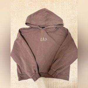 🍇 GAP Vintage Soft Cropped Logo Hoodie 🍇